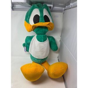 VINTAGE 1990 HUGE 30" TINY TOON ADVENTURES PLUCKY DUCK STUFFED PLUSH TOY W/ TAG